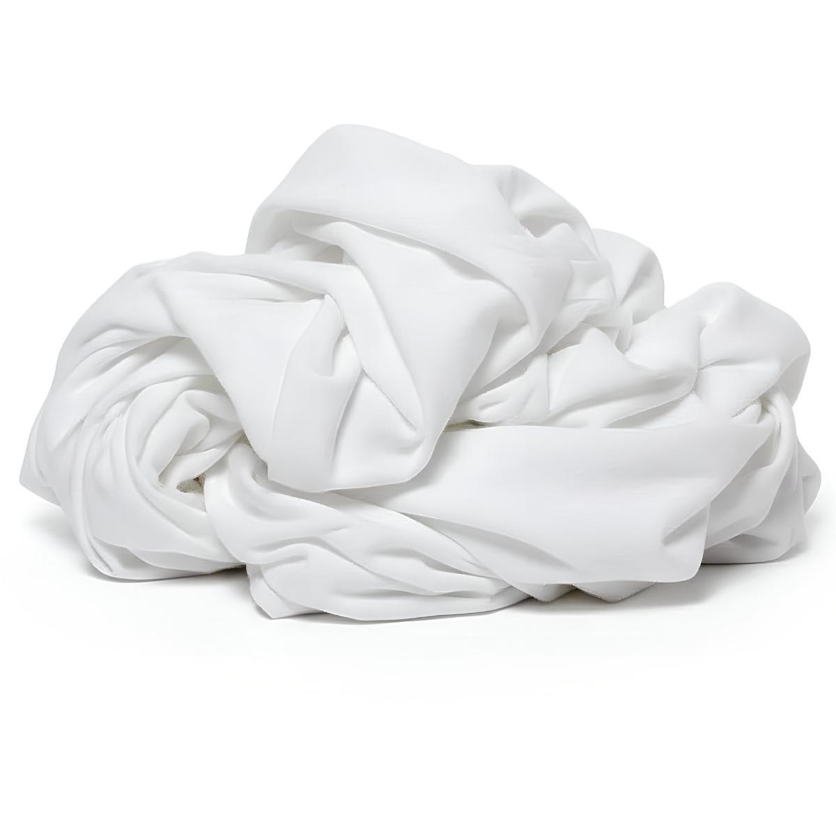 New White Interlock Cotton Rag